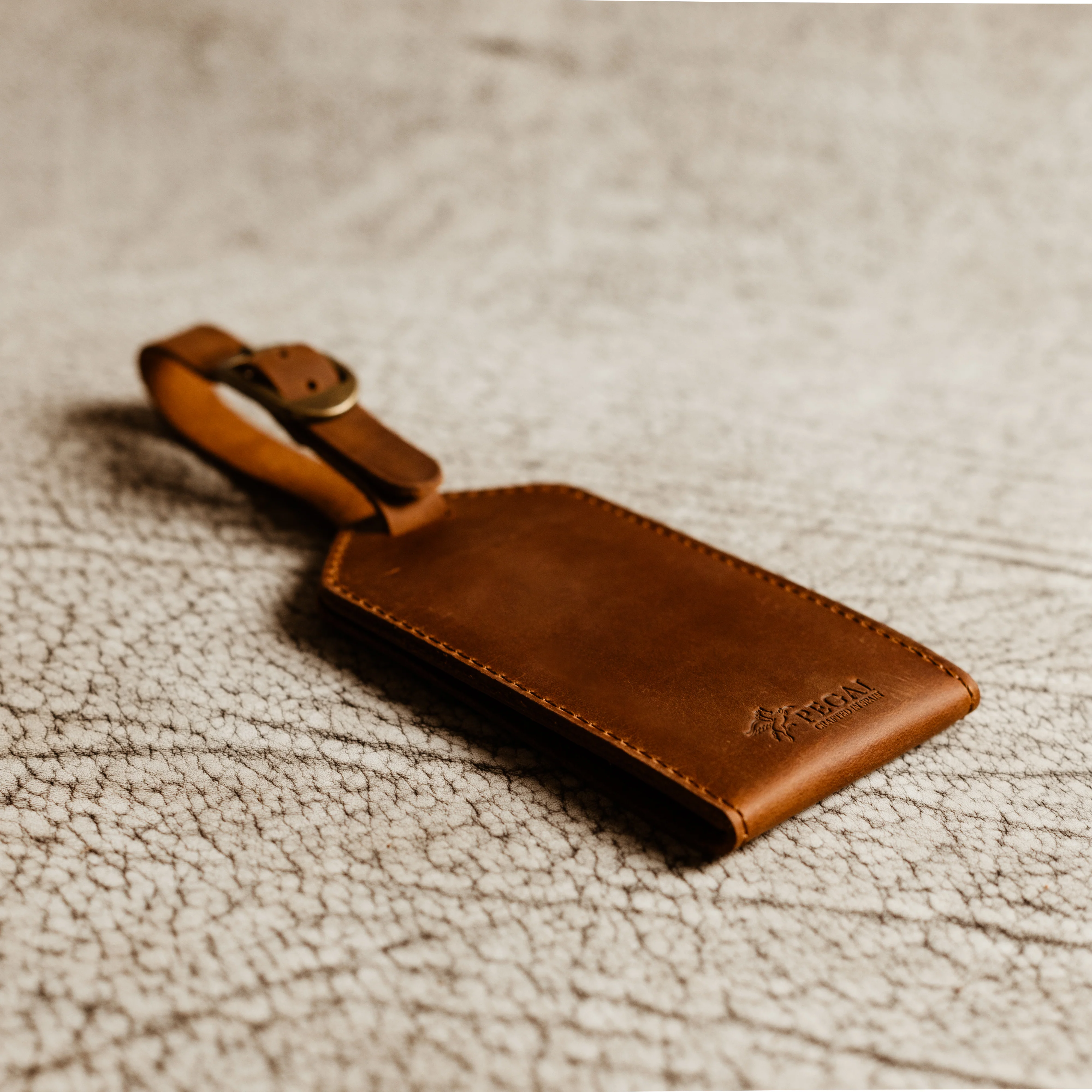Bond Leather Luggage Tag | Mahogany Brown - Image 4