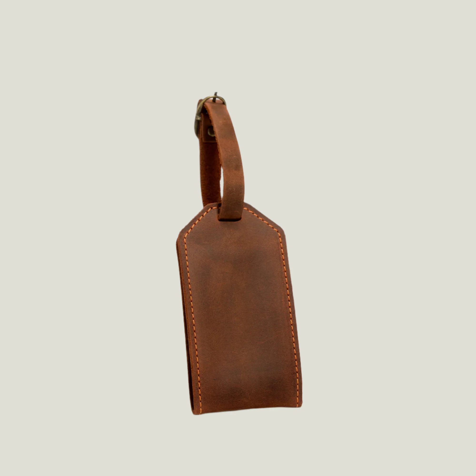 Bond Leather Luggage Tag | Mahogany Brown - Image 9