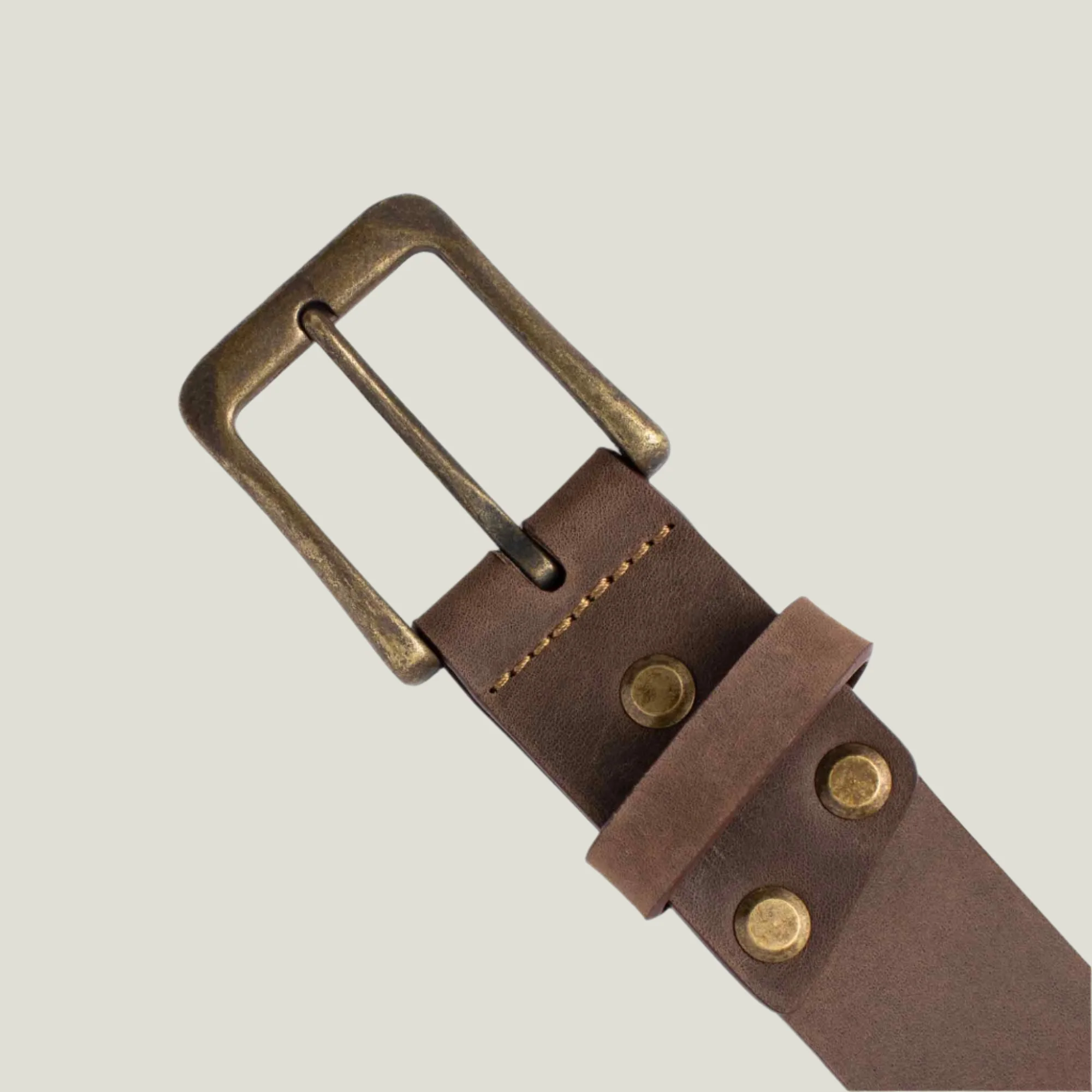 Dolton Men's Leather Belt | Chestnut - Image 4