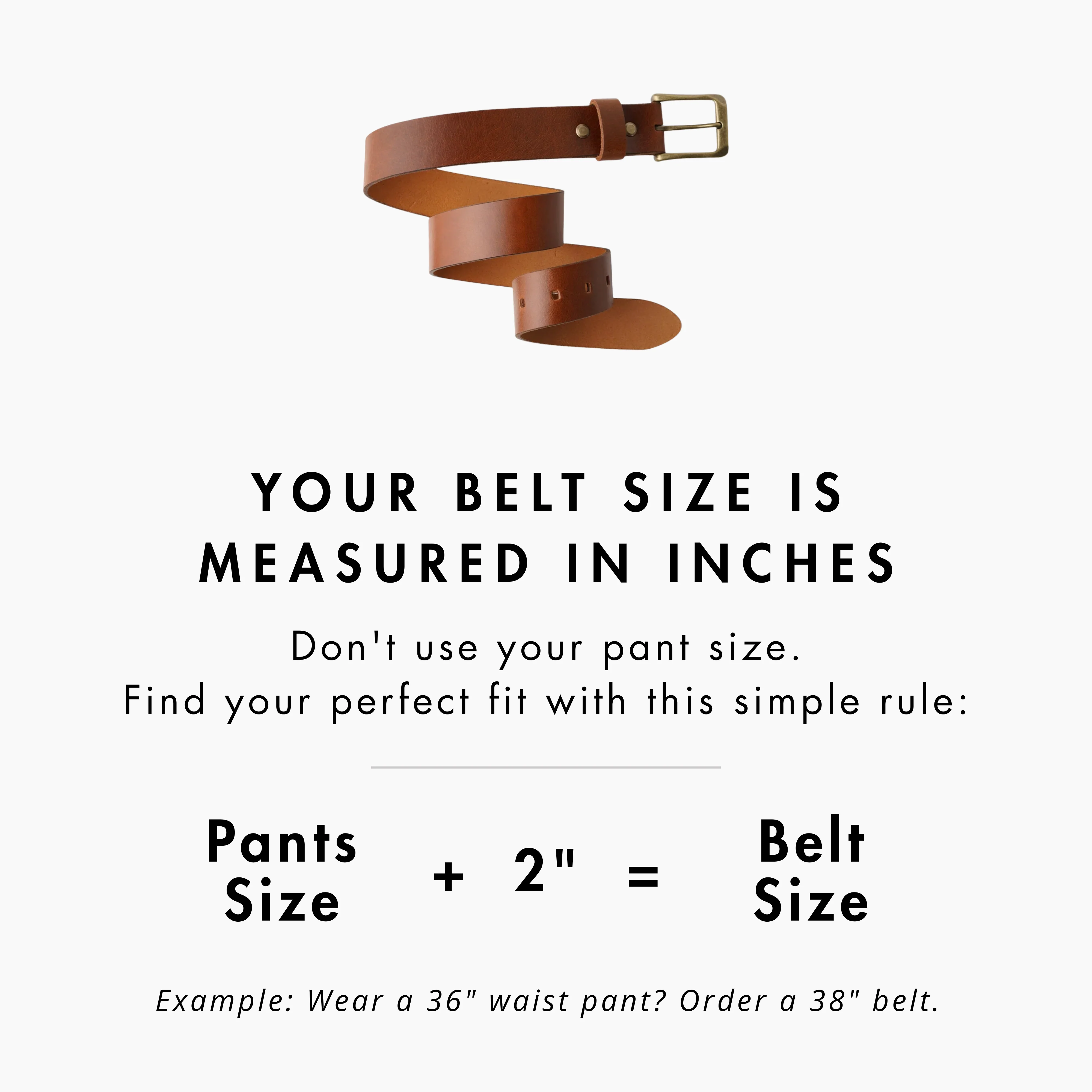McKinney Men's Leather Belt | Black - Image 4