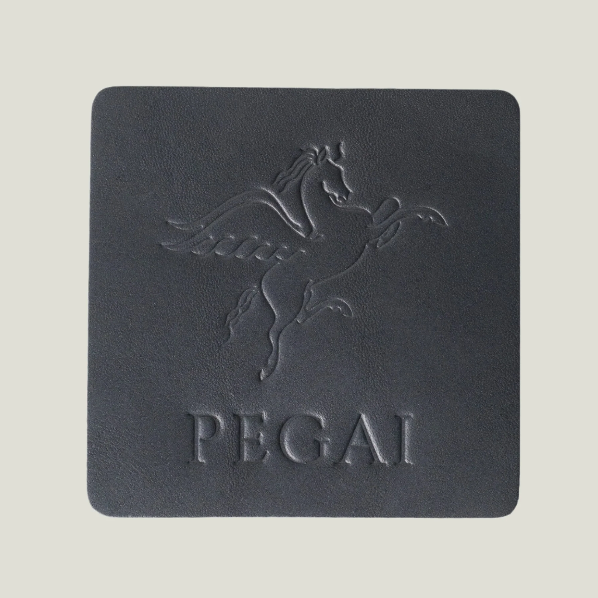Kirby Leather Coaster Set | Maui Charcoal Black - Image 2