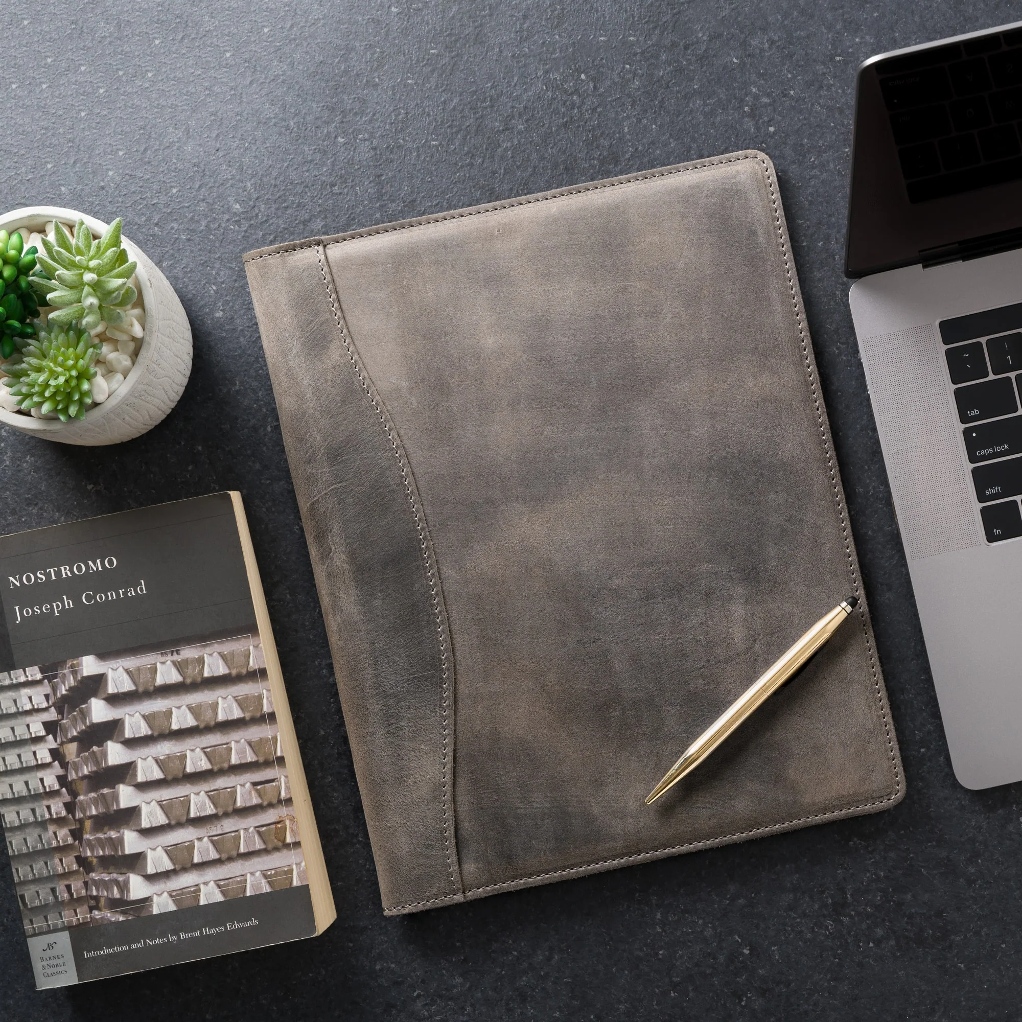 Marshall Leather Legal Padfolio | Rock - Image 8